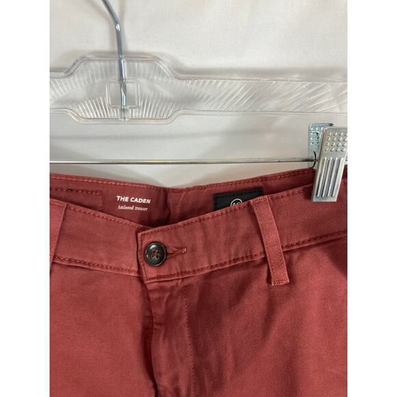 Adriano Goldschmied The Caden Tailored Trouser Red size 26R - Picture 3 of 5